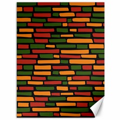 Ethiopian Bricks - Green, Yellow And Red Vibes Canvas 36  X 48  by ConteMonfreyShop