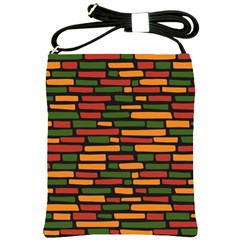 Ethiopian Bricks - Green, Yellow And Red Vibes Shoulder Sling Bag by ConteMonfreyShop