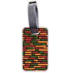 Ethiopian Bricks - Green, Yellow And Red Vibes Luggage Tag (two Sides) by ConteMonfreyShop