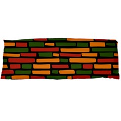 Ethiopian Bricks - Green, Yellow And Red Vibes Body Pillow Case Dakimakura (two Sides) by ConteMonfreyShop