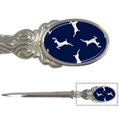 Silver Reindeer Blue Letter Opener by TetiBright