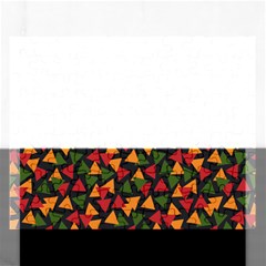 Ethiopian triangles - Green, yellow and red vibes Jigsaw Puzzle (Rectangular)