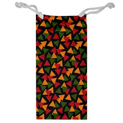 Ethiopian triangles - Green, yellow and red vibes Jewelry Bag