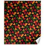 Ethiopian triangles - Green, yellow and red vibes Canvas 8  x 10  8.15 x9.66  Canvas - 1