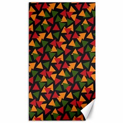 Ethiopian Triangles - Green, Yellow And Red Vibes Canvas 40  X 72  by ConteMonfreyShop