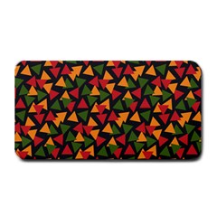 Ethiopian Triangles - Green, Yellow And Red Vibes Medium Bar Mat by ConteMonfreyShop