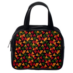 Ethiopian triangles - Green, yellow and red vibes Classic Handbag (One Side)