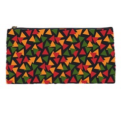 Ethiopian Triangles - Green, Yellow And Red Vibes Pencil Case by ConteMonfreyShop