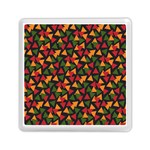 Ethiopian triangles - Green, yellow and red vibes Memory Card Reader (Square) Front