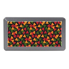 Ethiopian Triangles - Green, Yellow And Red Vibes Memory Card Reader (mini) by ConteMonfreyShop