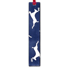 Silver Reindeer Blue Large Book Marks by TetiBright