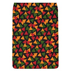 Ethiopian triangles - Green, yellow and red vibes Removable Flap Cover (L)