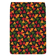 Ethiopian triangles - Green, yellow and red vibes Removable Flap Cover (S)