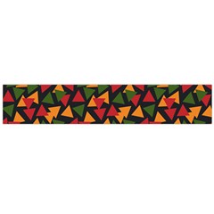 Ethiopian triangles - Green, yellow and red vibes Large Flano Scarf 