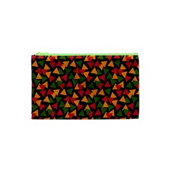 Ethiopian Triangles - Green, Yellow And Red Vibes Cosmetic Bag (xs) by ConteMonfreyShop