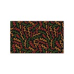 Ethiopian inspired doodles abstract Sticker (Rectangular) Front