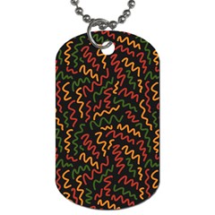 Ethiopian Inspired Doodles Abstract Dog Tag (two Sides) by ConteMonfreyShop