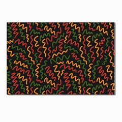 Ethiopian Inspired Doodles Abstract Postcards 5  X 7  (pkg Of 10) by ConteMonfreyShop