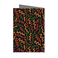 Ethiopian Inspired Doodles Abstract Mini Greeting Cards (pkg Of 8) by ConteMonfreyShop