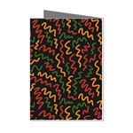 Ethiopian inspired doodles abstract Mini Greeting Cards (Pkg of 8) Left