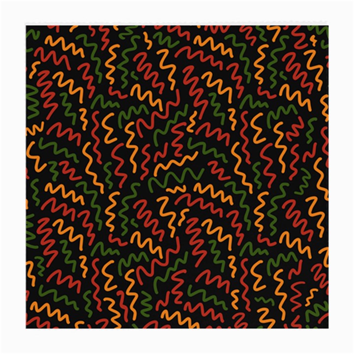 Ethiopian inspired doodles abstract Medium Glasses Cloth (2 Sides)