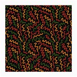 Ethiopian inspired doodles abstract Medium Glasses Cloth (2 Sides) Back