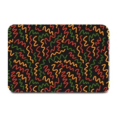 Ethiopian Inspired Doodles Abstract Plate Mat by ConteMonfreyShop