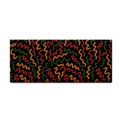 Ethiopian Inspired Doodles Abstract Hand Towel by ConteMonfreyShop