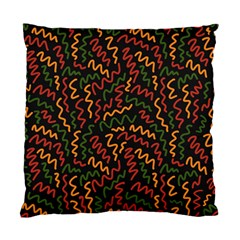 Ethiopian Inspired Doodles Abstract Standard Cushion Case (one Side) by ConteMonfreyShop