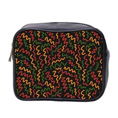 Ethiopian Inspired Doodles Abstract Mini Toiletries Bag (two Sides) by ConteMonfreyShop