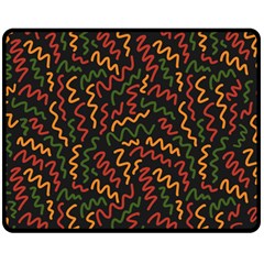 Ethiopian Inspired Doodles Abstract Fleece Blanket (medium) by ConteMonfreyShop