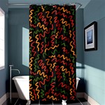 Ethiopian inspired doodles abstract Shower Curtain 36  x 72  (Stall) Curtain(36 X72 ) - 33.26 x66.24  Curtain(36 X72 )