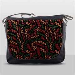 Ethiopian Inspired Doodles Abstract Messenger Bag by ConteMonfreyShop