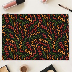 Ethiopian Inspired Doodles Abstract Cosmetic Bag (xxl) by ConteMonfreyShop