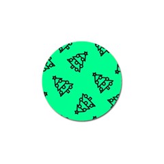 Tree With Ornaments Green Golf Ball Marker (4 Pack) by TetiBright