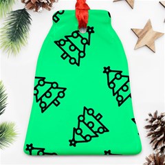 Tree With Ornaments Green Ornament (bell) by TetiBright