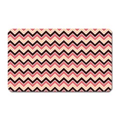 Geometric Pink Waves  Magnet (rectangular) by ConteMonfreyShop