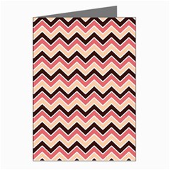 Geometric Pink Waves  Greeting Cards (pkg Of 8) by ConteMonfreyShop