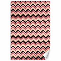 Geometric Pink Waves  Canvas 24  X 36  by ConteMonfreyShop