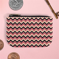 Geometric Pink Waves  Mini Coin Purse by ConteMonfreyShop