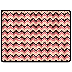 Geometric Pink Waves  Fleece Blanket (large) by ConteMonfreyShop