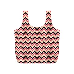 Geometric Pink Waves  Full Print Recycle Bag (s) by ConteMonfreyShop