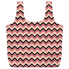 Geometric Pink Waves  Full Print Recycle Bag (xl) by ConteMonfreyShop