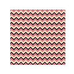 Geometric Pink Waves  Square Satin Scarf (30  X 30 ) by ConteMonfreyShop