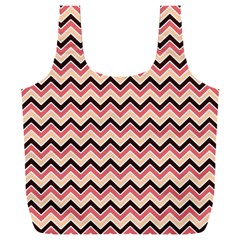 Geometric Pink Waves  Full Print Recycle Bag (xxl) by ConteMonfreyShop