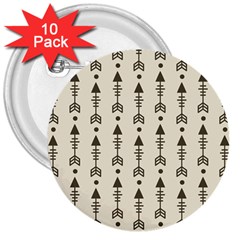 Black And Grey Arrow   3  Button (10 Pack) by ConteMonfreyShop