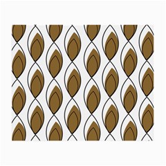 Brown Minimalist Leaves  Small Glasses Cloth (2 Sides) by ConteMonfreyShop