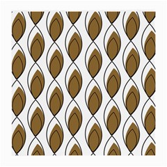 Brown Minimalist Leaves  Medium Glasses Cloth by ConteMonfreyShop