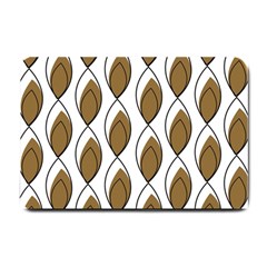 Brown Minimalist Leaves  Small Doormat by ConteMonfreyShop