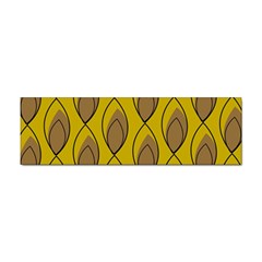 Yellow Brown Minimalist Leaves Sticker Bumper (10 Pack) by ConteMonfreyShop